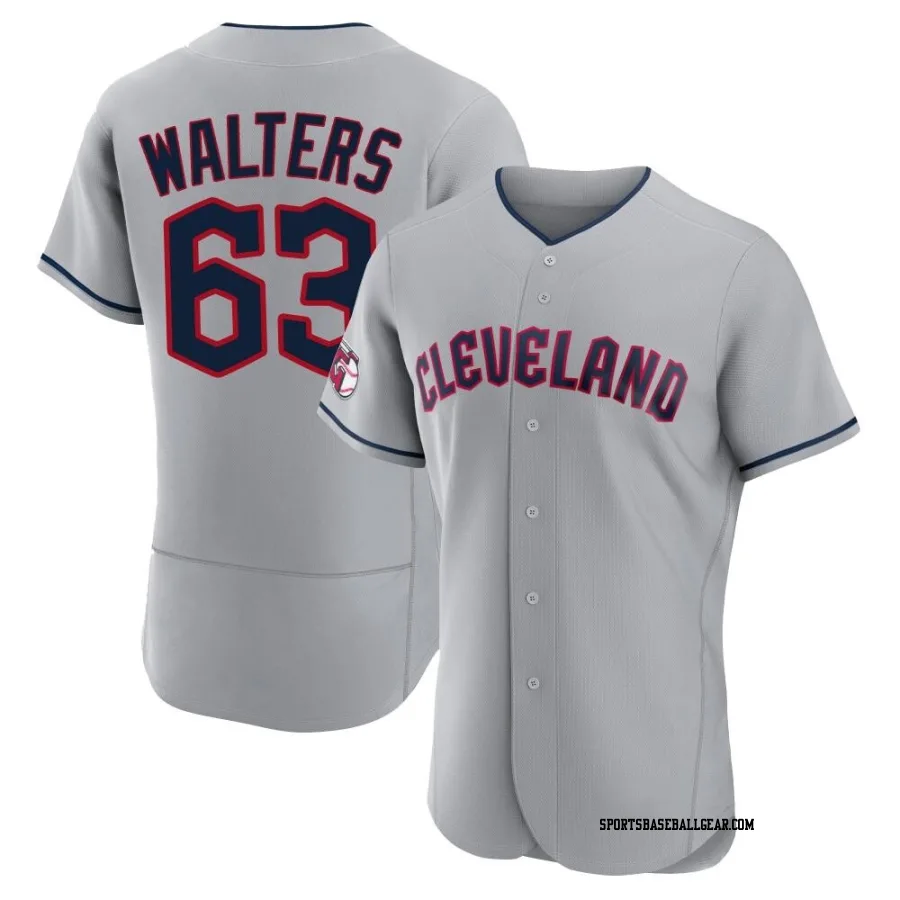 Andrew Walters Men's Cleveland Guardians Gray Authentic Road Jersey