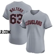 Andrew Walters Men's Cleveland Guardians Gray Elite Road Jersey