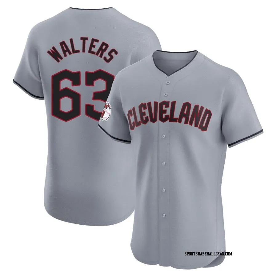 Andrew Walters Men's Cleveland Guardians Gray Elite Road Jersey