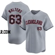 Andrew Walters Men's Cleveland Guardians Gray Limited Road Jersey