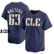 Andrew Walters Men's Cleveland Guardians Navy Limited 2024 City Connect Jersey