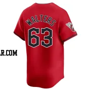 Andrew Walters Youth Cleveland Guardians Red Limited Alternate Jersey