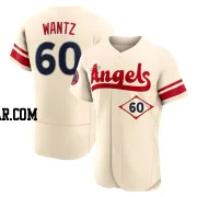 Andrew Wantz Men's Los Angeles Angels Cream Authentic 2022 City Connect Jersey