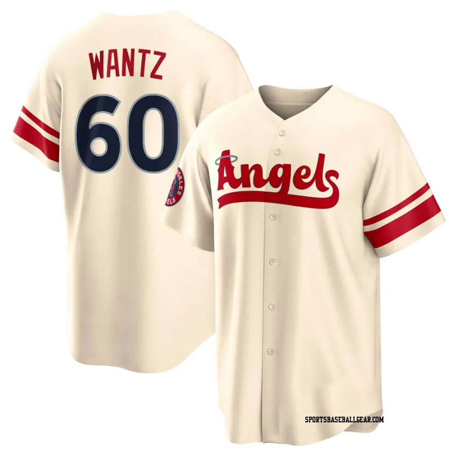 Andrew Wantz Men's Los Angeles Angels Cream Replica 2022 City Connect Jersey