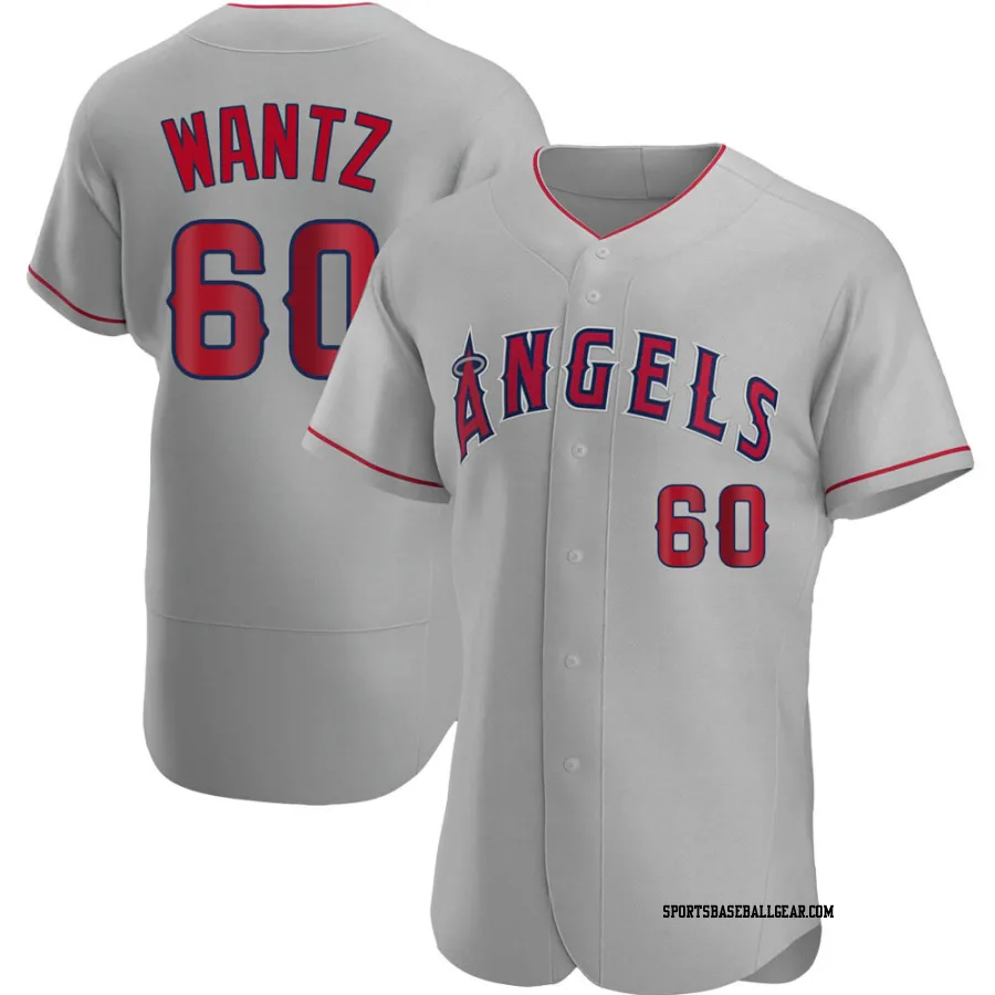 Andrew Wantz Men's Los Angeles Angels Gray Authentic Road Jersey