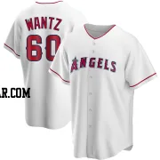 Andrew Wantz Men's Los Angeles Angels White Replica Home Jersey