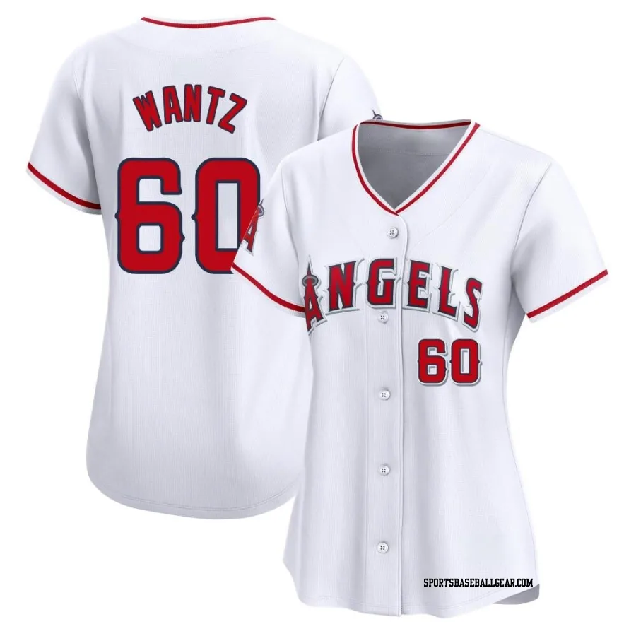 Andrew Wantz Women's Los Angeles Angels White Limited Home Jersey