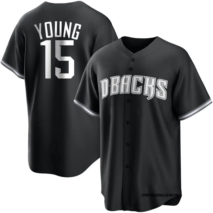 Andrew Young Men's Arizona Diamondbacks Black/White Replica Jersey