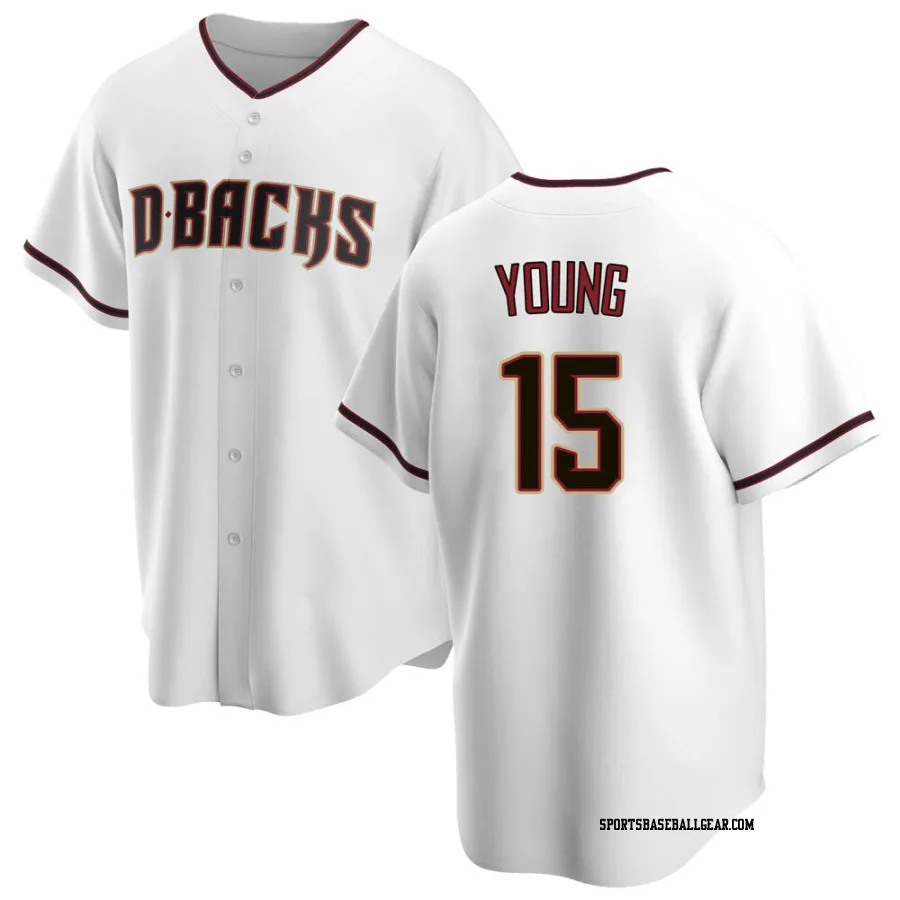 Andrew Young Men's Arizona Diamondbacks White Replica Home Jersey