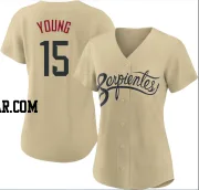 Andrew Young Women's Arizona Diamondbacks Gold Authentic 2021 City Connect Cool Base Jersey