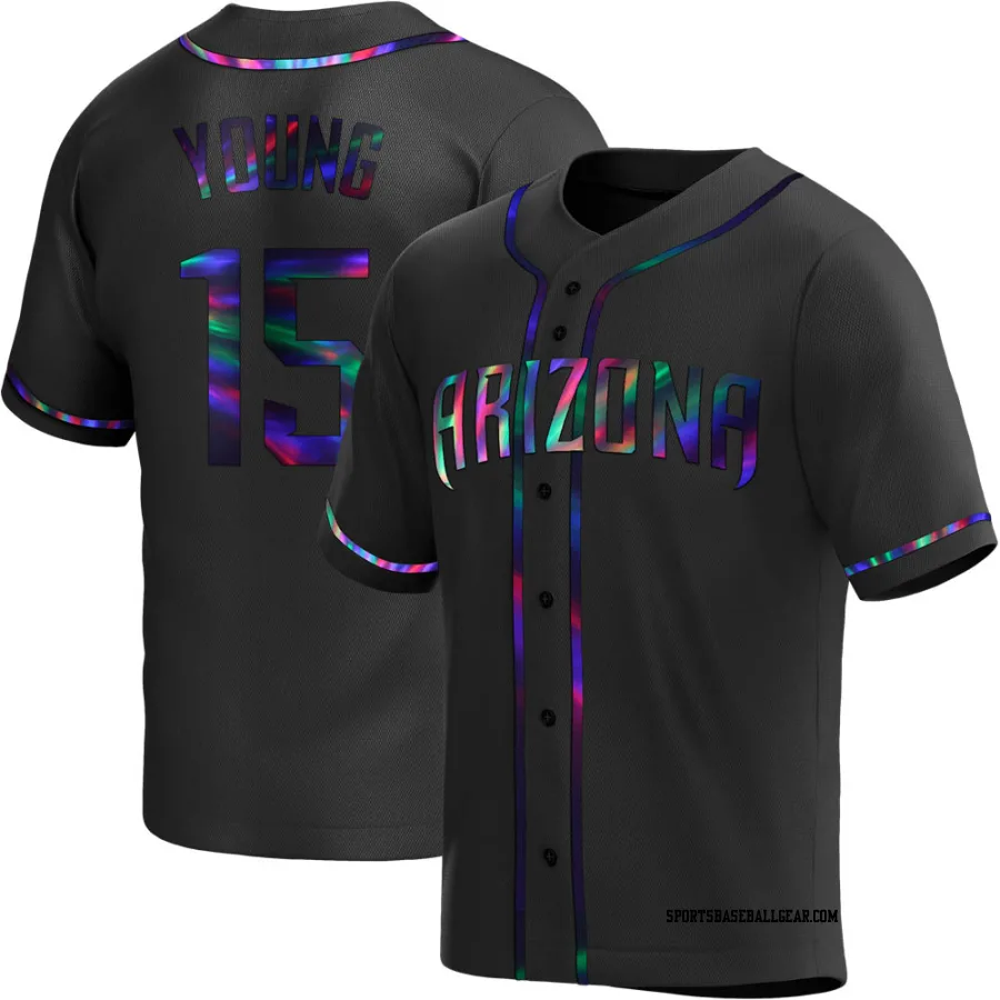 Andrew Young Youth Arizona Diamondbacks Black Holographic Replica Alternate Jersey