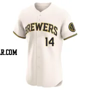 Andruw Monasterio Men's Milwaukee Brewers Cream Elite Home Jersey