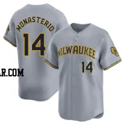 Andruw Monasterio Men's Milwaukee Brewers Gray Limited Away Jersey