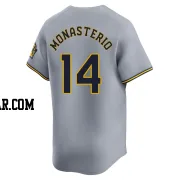 Andruw Monasterio Men's Milwaukee Brewers Gray Limited Away Jersey