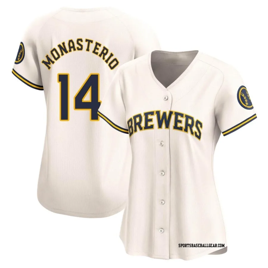 Andruw Monasterio Women's Milwaukee Brewers Cream Limited Home Jersey