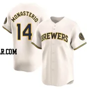 Andruw Monasterio Youth Milwaukee Brewers Cream Limited Home Jersey