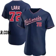 Andry Lara Men's Washington Nationals Navy Authentic Alternate Jersey