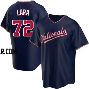 Andry Lara Men's Washington Nationals Navy Replica Alternate Jersey