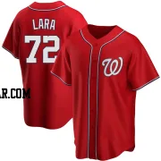 Andry Lara Men's Washington Nationals Red Replica Alternate Jersey