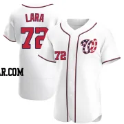 Andry Lara Men's Washington Nationals White Authentic Alternate Jersey