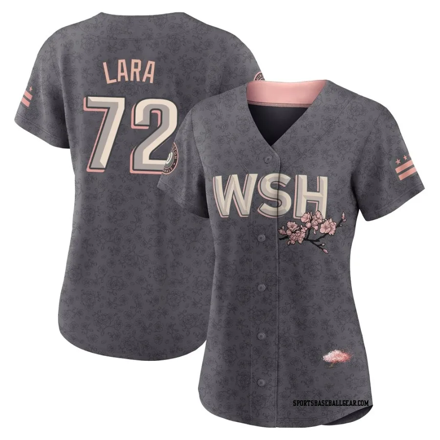 Andry Lara Women's Washington Nationals Gray Authentic 2022 City Connect Jersey