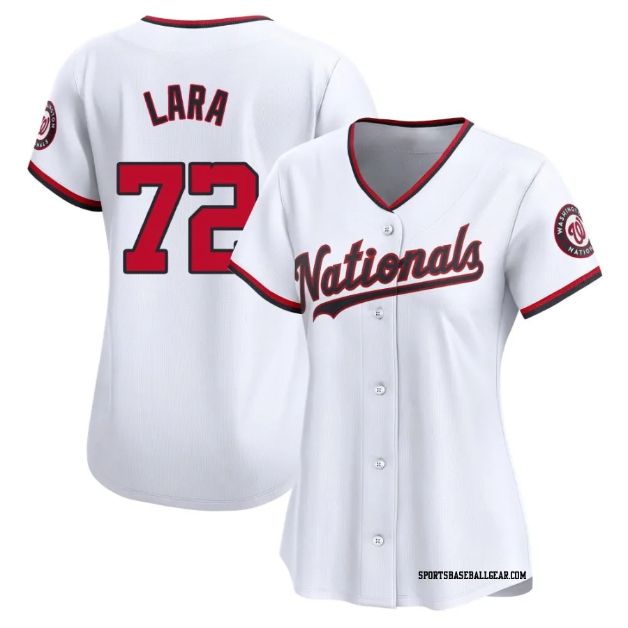 Andry Lara Women's Washington Nationals White Limited Home Jersey