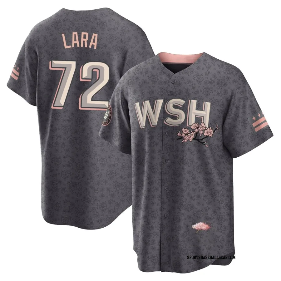 Andry Lara Youth Washington Nationals Gray Replica 2022 City Connect Jersey