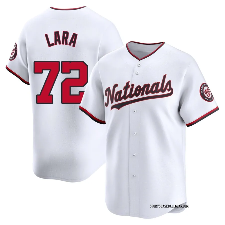 Andry Lara Youth Washington Nationals White Limited Home Jersey