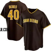 Andy Benes Men's San Diego Padres Brown Replica Road Jersey