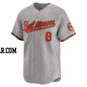 Andy Etchebarren Men's Baltimore Orioles Gray Limited Road Jersey