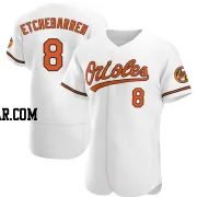 Andy Etchebarren Men's Baltimore Orioles White Authentic Home Jersey