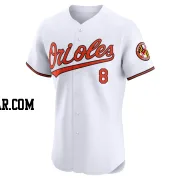 Andy Etchebarren Men's Baltimore Orioles White Elite Home Jersey