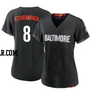 Andy Etchebarren Women's Baltimore Orioles Black Replica 2023 City Connect Jersey