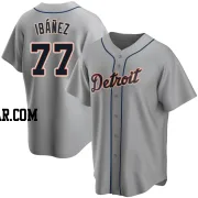 Andy Ibanez Men's Detroit Tigers Gray Replica Road Jersey