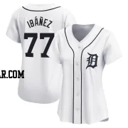 Andy Ibanez Women's Detroit Tigers White Limited Home Jersey