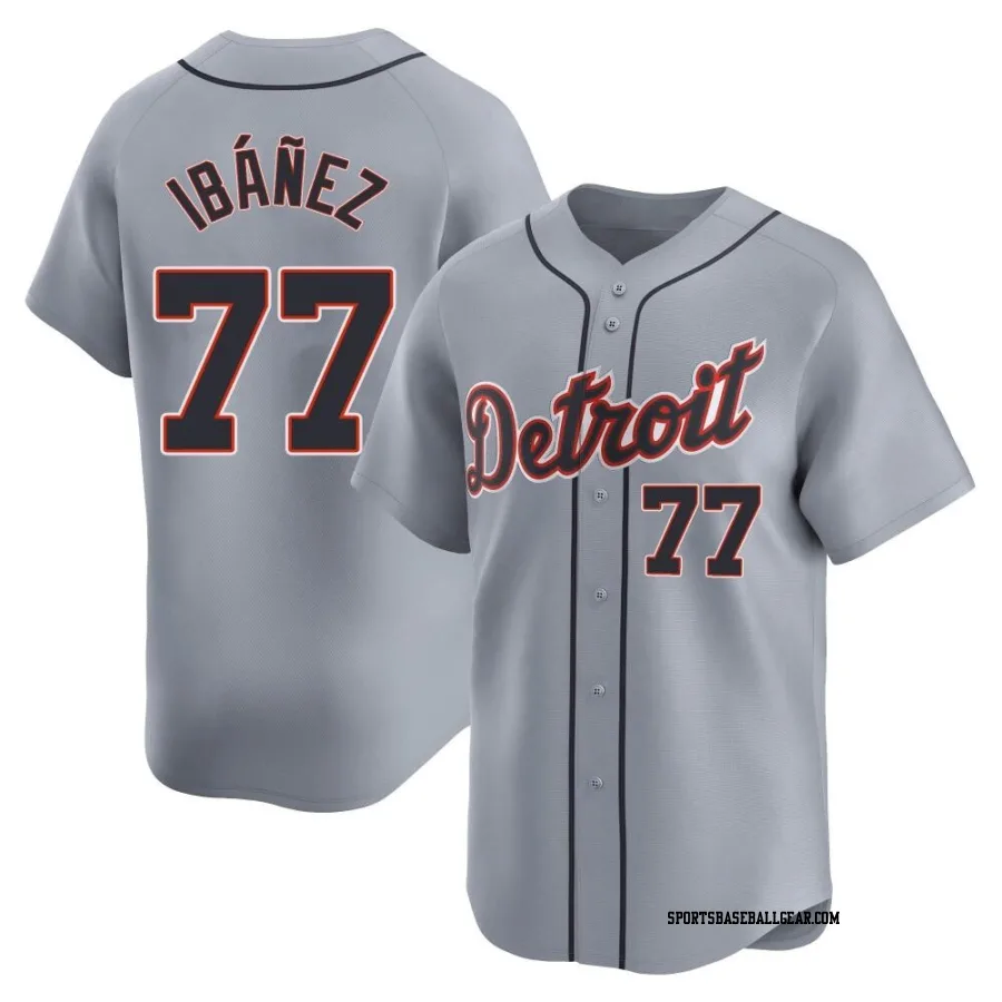 Andy Ibanez Youth Detroit Tigers Gray Limited Road Jersey