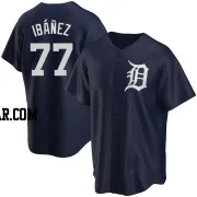 Andy Ibanez Youth Detroit Tigers Navy Replica Alternate Jersey