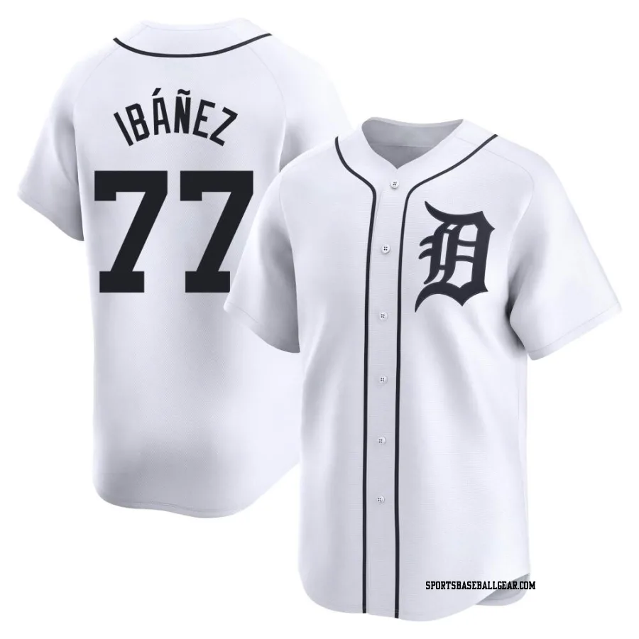 Andy Ibanez Youth Detroit Tigers White Limited Home Jersey