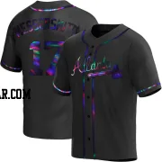 Andy Messersmith Men's Atlanta Braves Black Holographic Replica Alternate Jersey