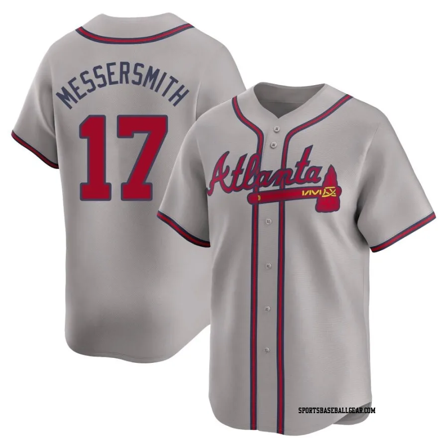 Andy Messersmith Men's Atlanta Braves Gray Limited Away Jersey