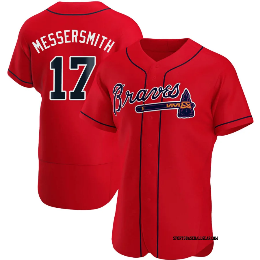 Andy Messersmith Men's Atlanta Braves Red Authentic Alternate Jersey