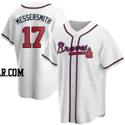 Andy Messersmith Men's Atlanta Braves White Replica Home Jersey