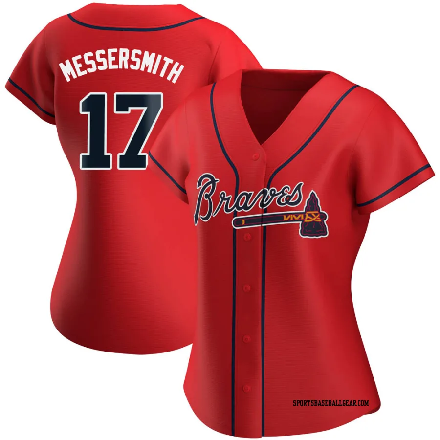 Andy Messersmith Women's Atlanta Braves Red Replica Alternate Jersey