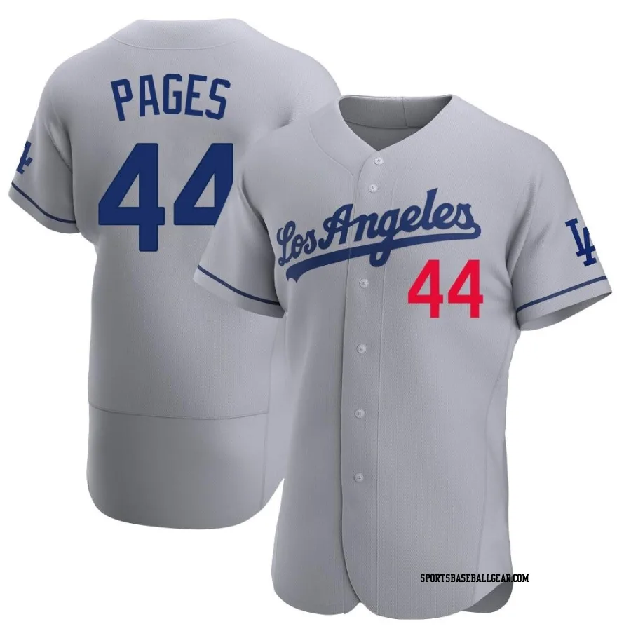 Andy Pages Men's Los Angeles Dodgers Gray Authentic Away Jersey