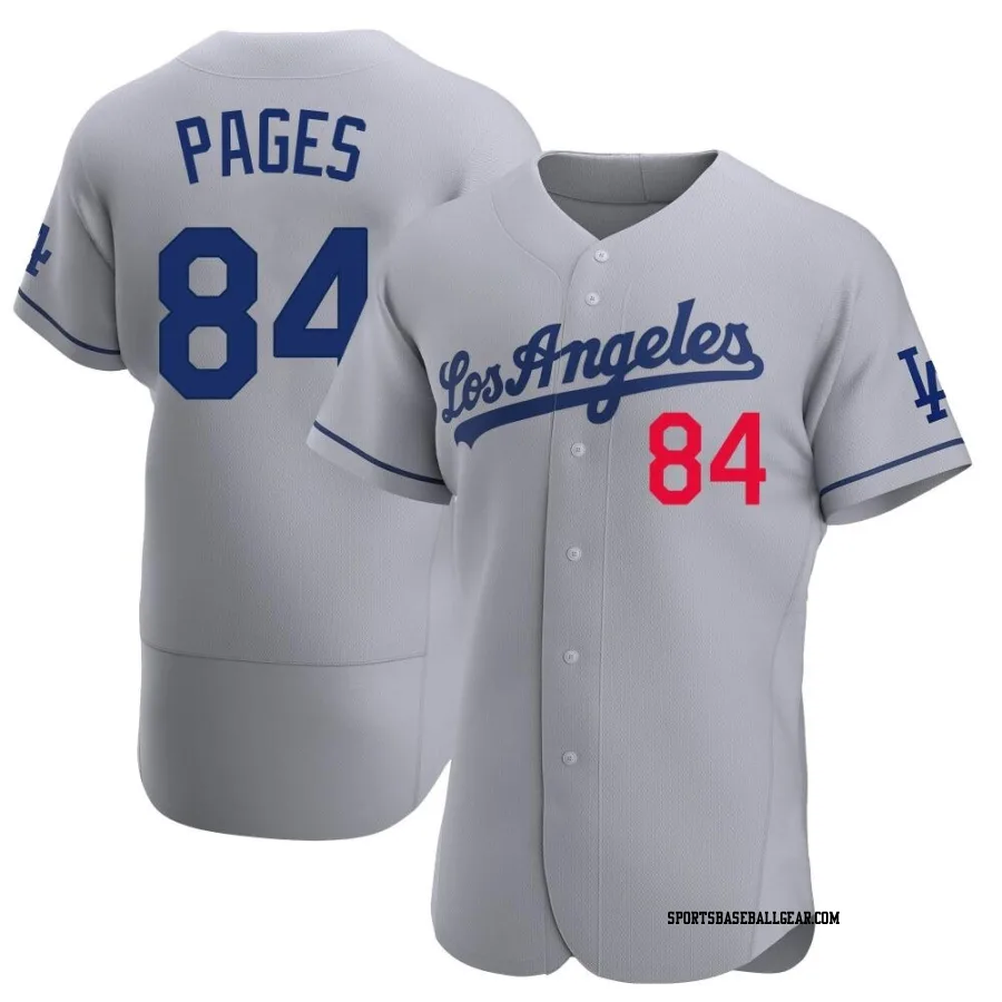 Andy Pages Men's Los Angeles Dodgers Gray Authentic Away Jersey