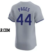 Andy Pages Men's Los Angeles Dodgers Gray Elite Road Jersey