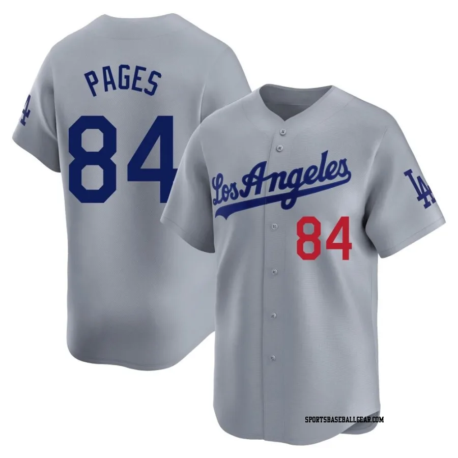 Andy Pages Men's Los Angeles Dodgers Gray Limited Away Jersey