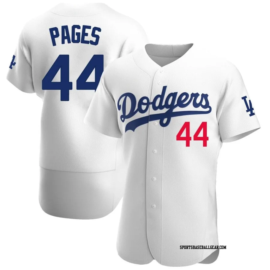 Andy Pages Men's Los Angeles Dodgers White Authentic Home Jersey