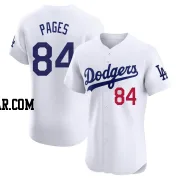 Andy Pages Men's Los Angeles Dodgers White Elite Home Jersey