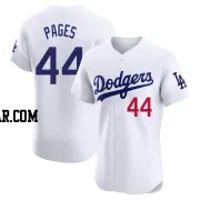 Andy Pages Men's Los Angeles Dodgers White Elite Home Jersey